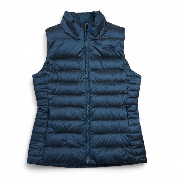The North Face Aconcagua Vest Down Womens Small Blue Puffer Sleeveless Jacket - Picture 1 of 14